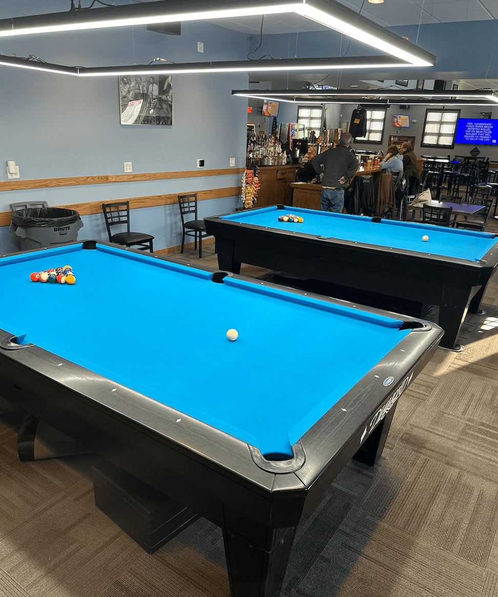 Bar with pool tables