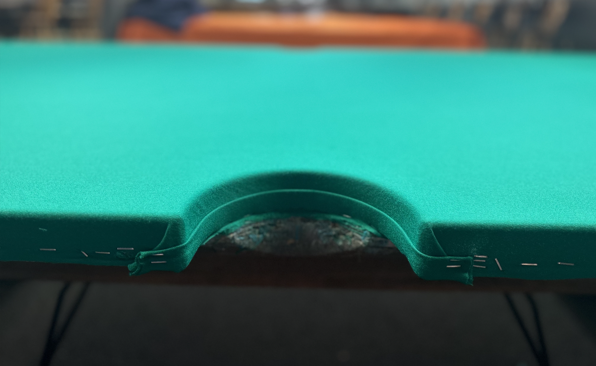 Professional pool table work with clean finish